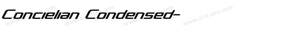 Concielian Condensed字体转换